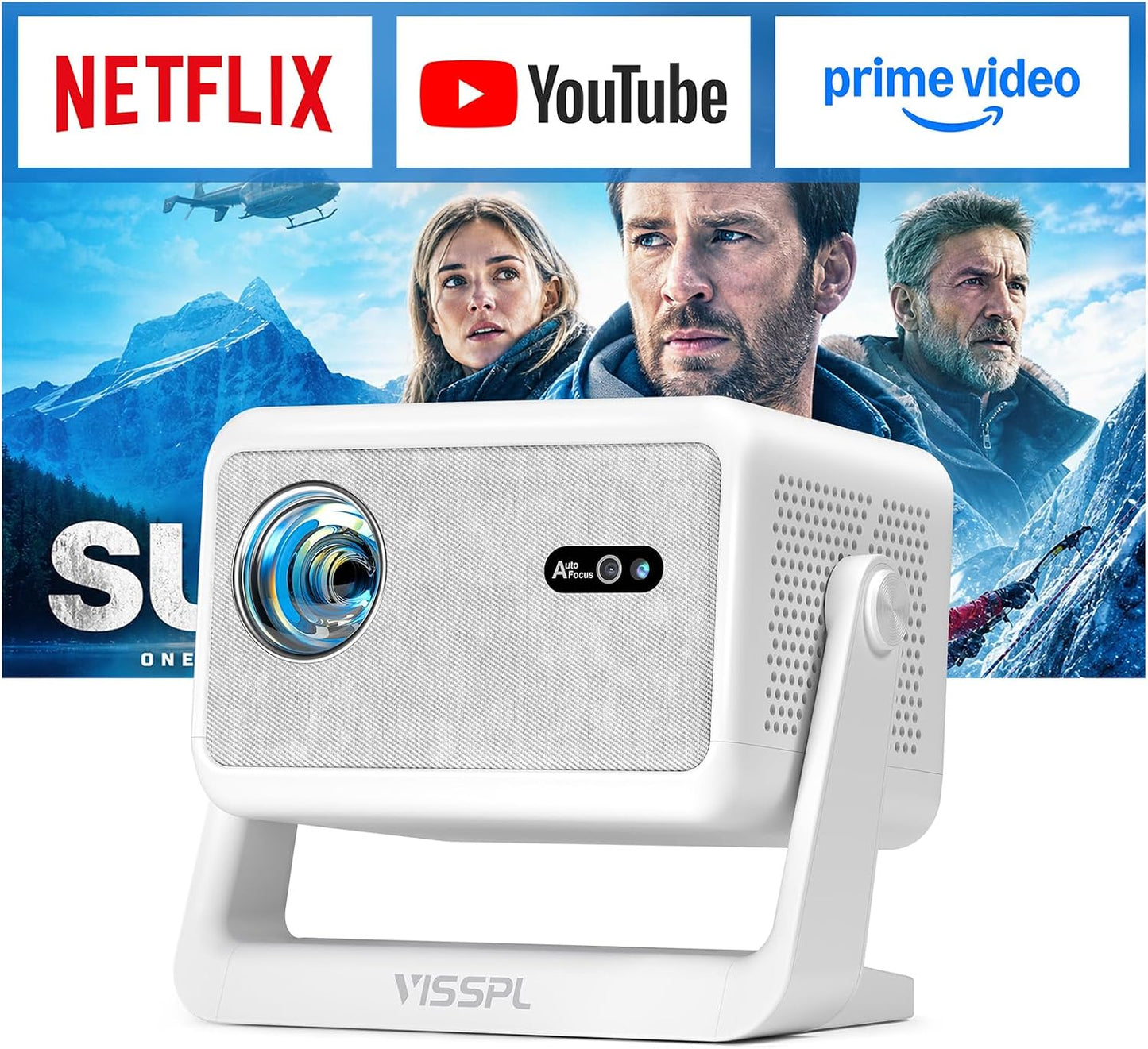 [Ahora con Netflix y 3600ANSI] Proyector inteligente 4K con WiFi y...