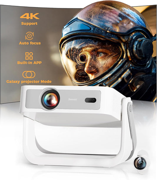 Jimveo Proyector Portátil con WiFi y Filtro Creativo Magnético Blue...