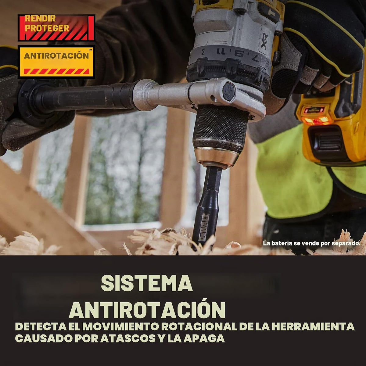 DEWALT Taladro de martillo inalámbrico de 1\/2 pulgada MAX XR de 20...
