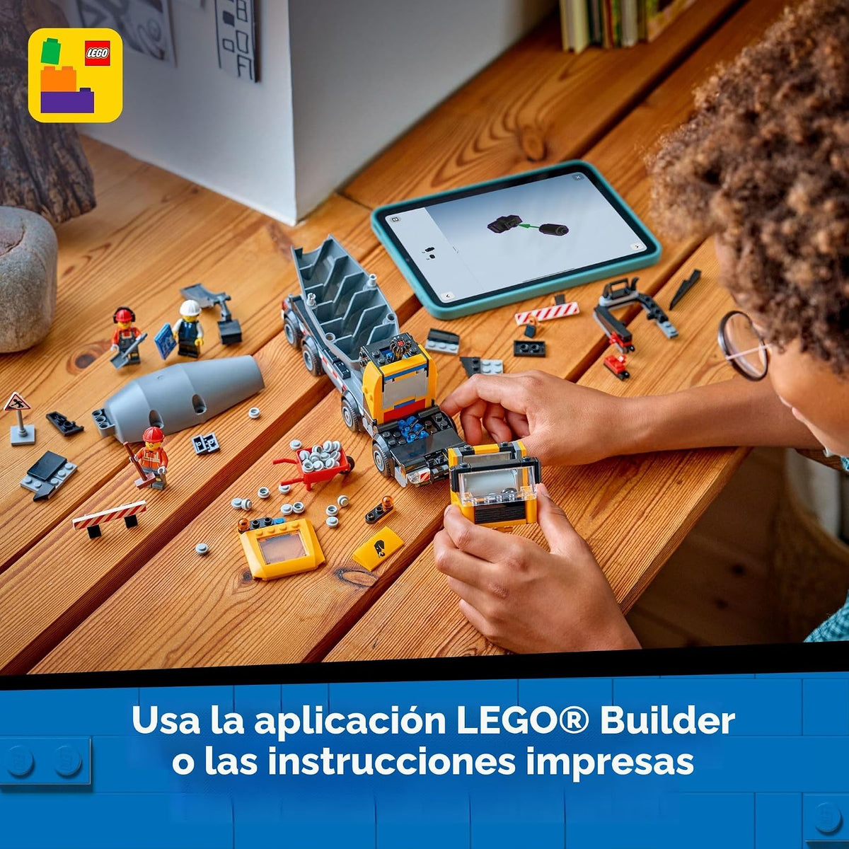 LEGO City Camión Mezclador de Cemento de Construcción para Niños y...