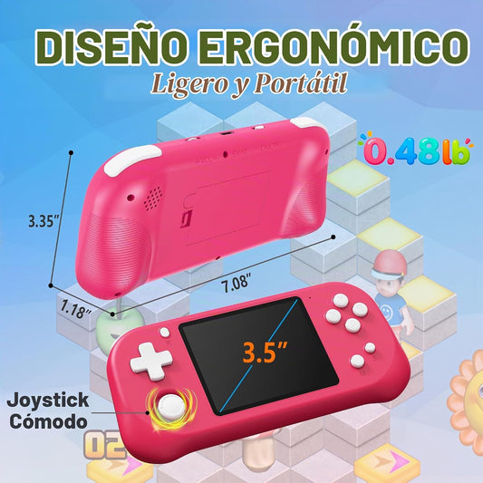 Beijue - Juego de mano para niños con pantalla IPS de 3.5''...