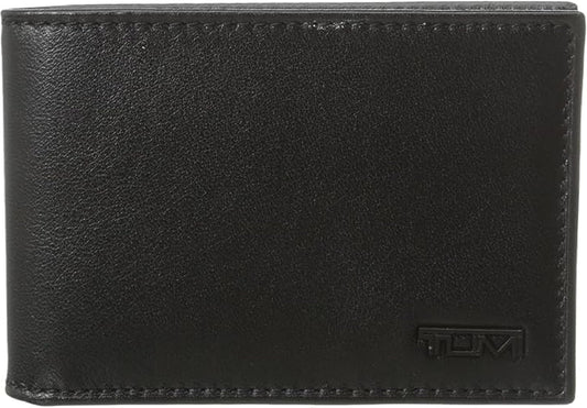 Tumi Billetera individual delgada Delta para hombre, Negro -