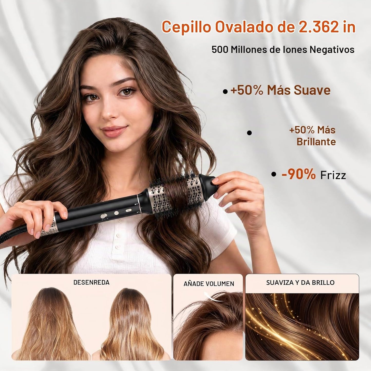 Mythsight StyleVibe - Moldeador de aire 6 en 1 con secador de pelo...