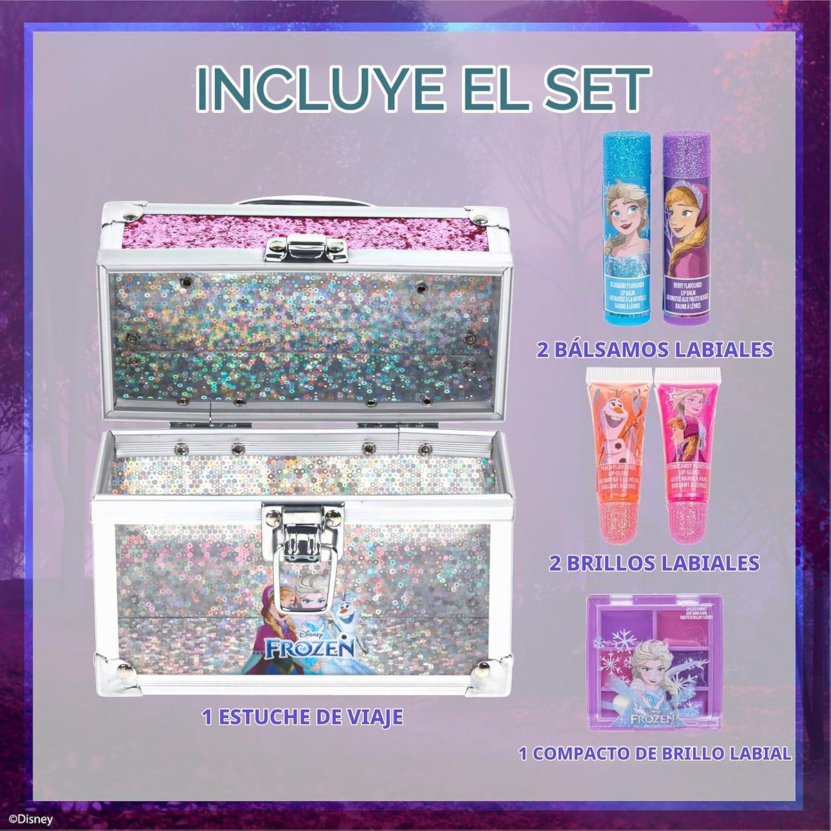 Conjunto de maletín mini tren de belleza de Frozen de Disney incluy...