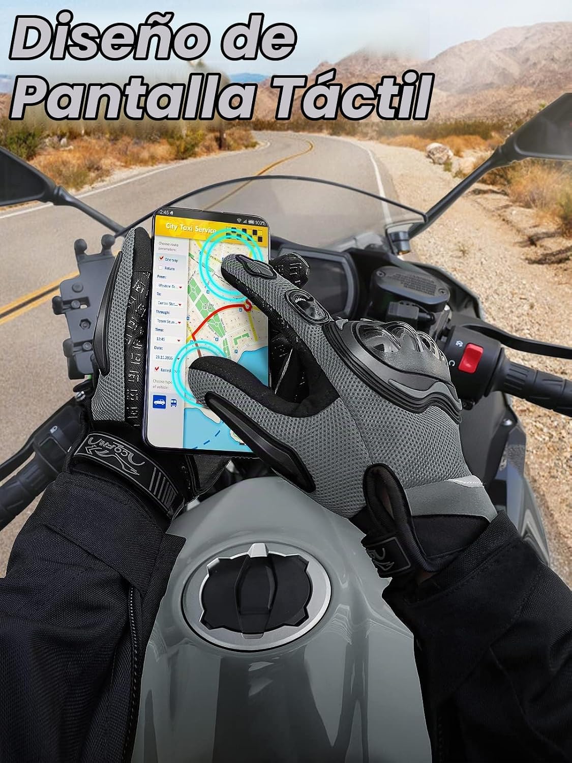 COFIT - Guantes de motocicleta con malla transpirable, guantes de m...