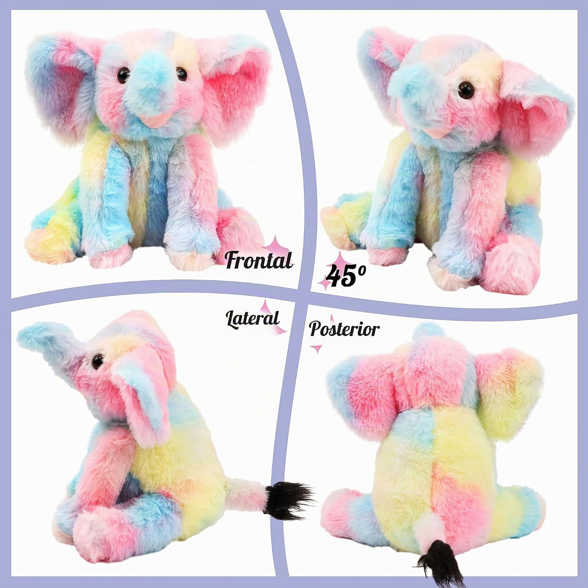 Hopearl Adorable Juguete de Elefante Bebé de Peluche Floppy Elephis...
