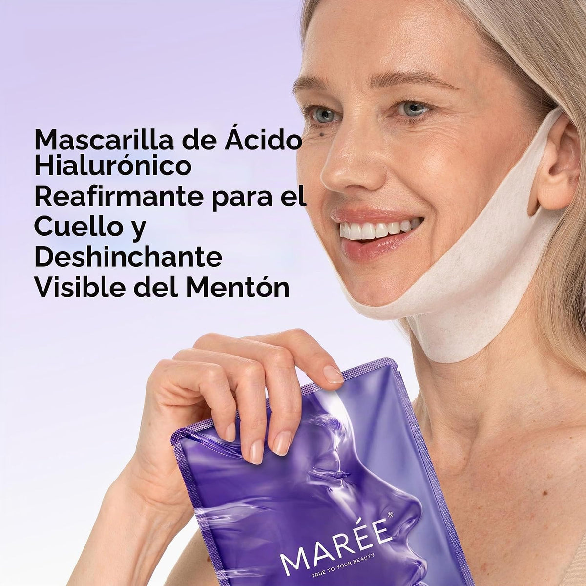 Máscara de elevación V Line de MAREE con ácido hialurónico \u2013 M...