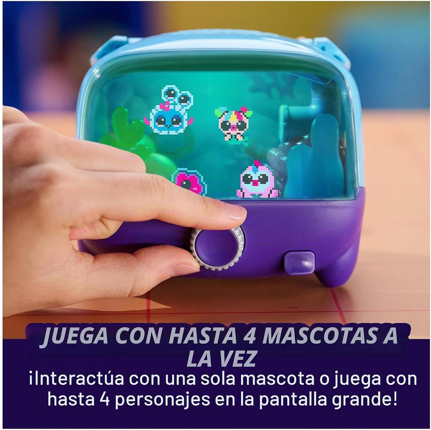 BITZEE Acuario Juguete interactivo para pecera y mascota digital, a...