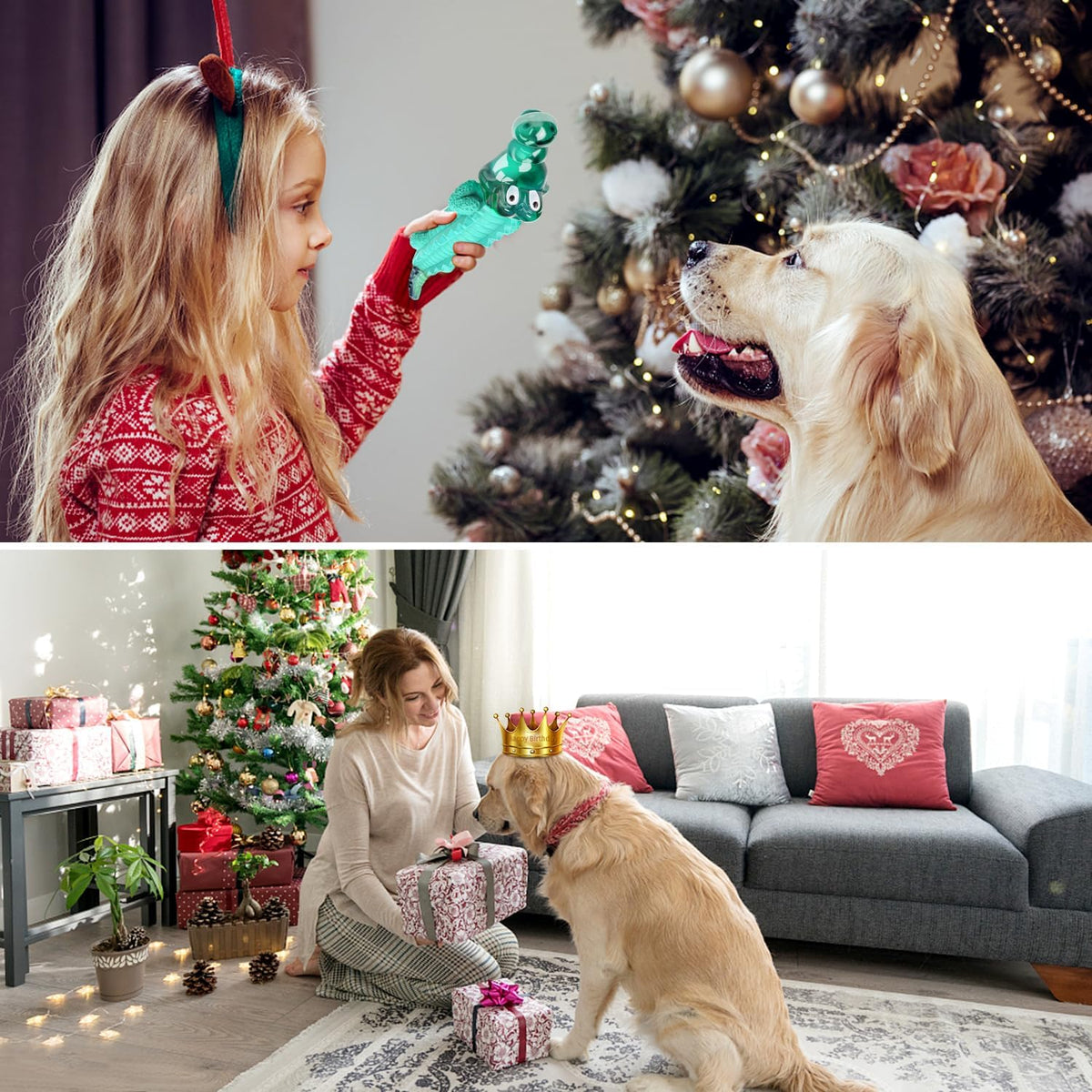Fuufome - Juguetes masticables para perros masticadores moderados,...
