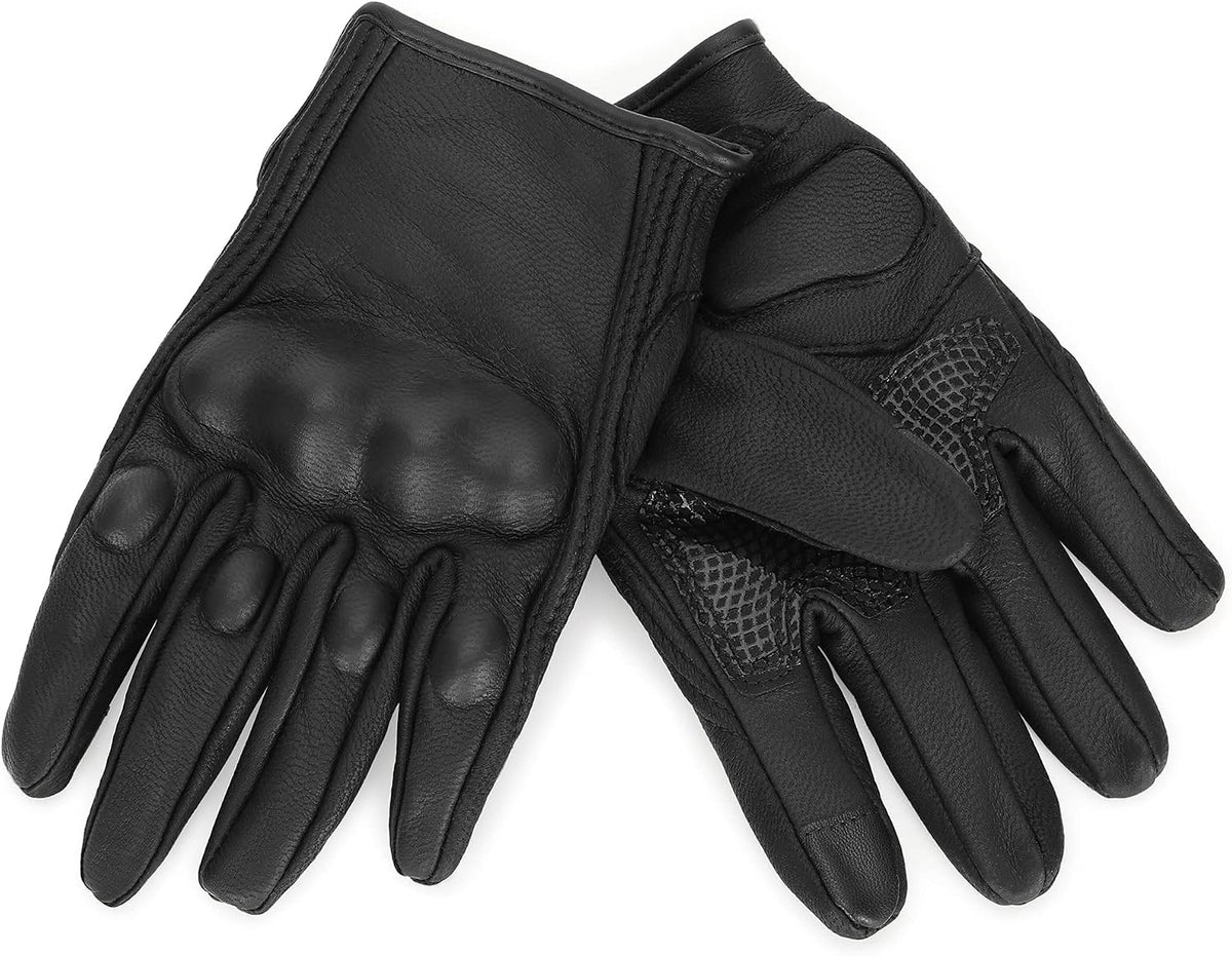 Guantes completos de motocicleta para mujer, con nudillos reforzado...