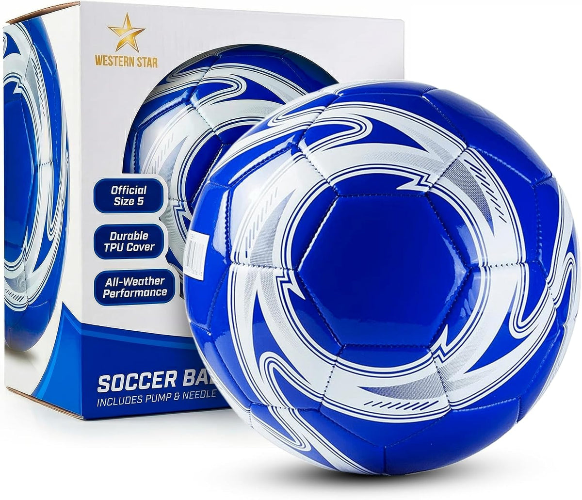 Western Star Balón de fútbol Helix- Tamaño 3 4 5 \u2013 Pelotas de...