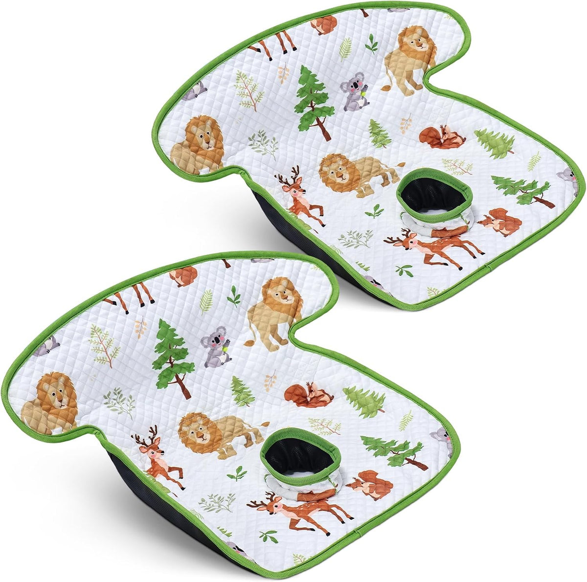 COOLBEBE Paquete de 2 protectores de asiento de coche impermeables...