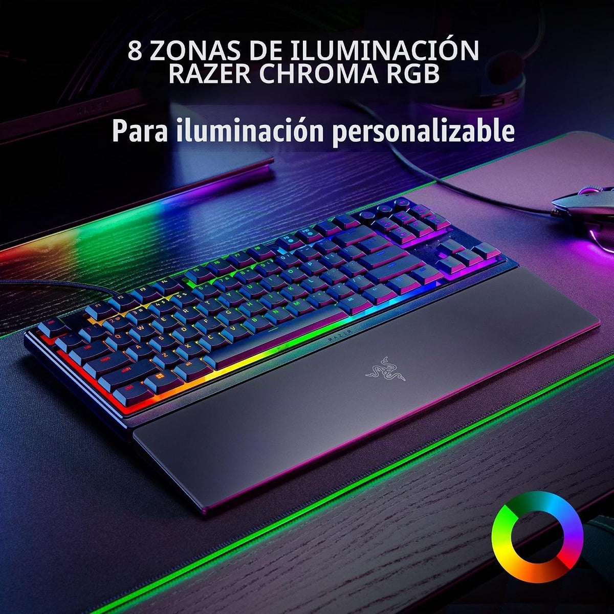Razer Ornata V3 TKL - Teclado para juegos, teclas de perfil bajo, c...