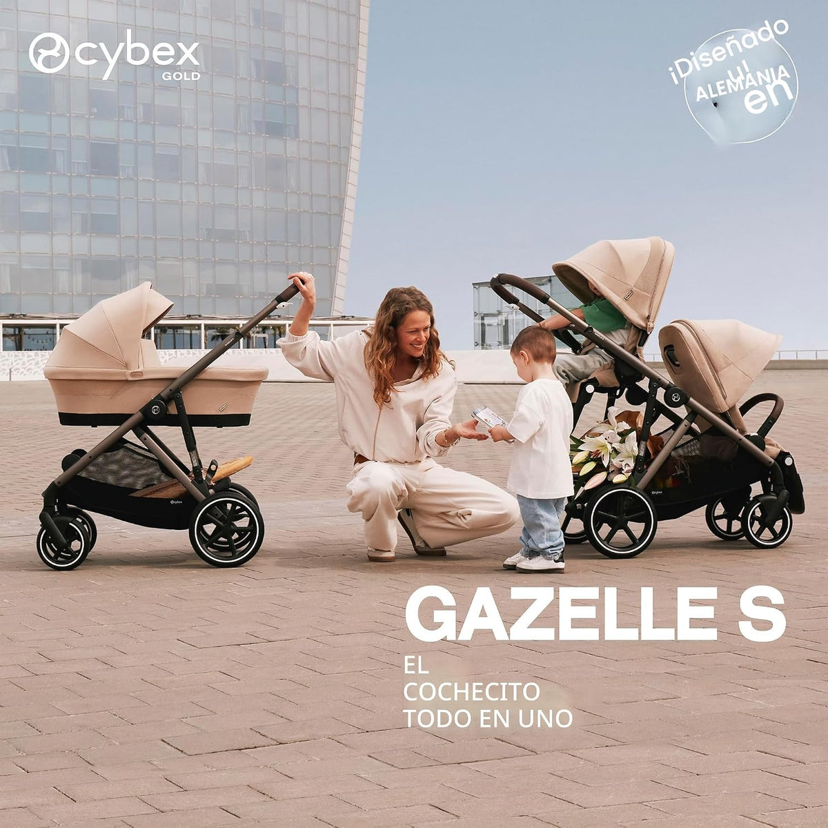 Cybex Gazelle S - Cochecito todo en uno para niños y bebés con más...
