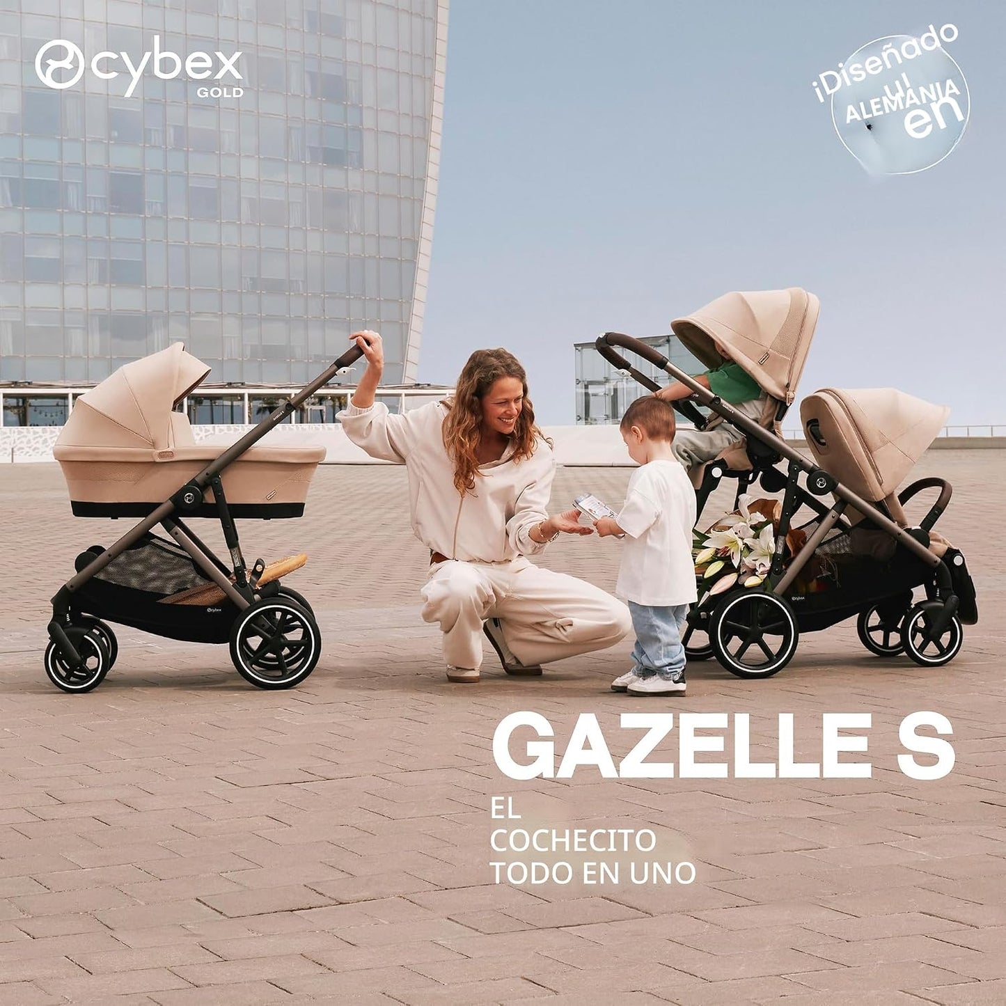 Cybex Gazelle S - Cochecito todo en uno para niños y bebés con más...