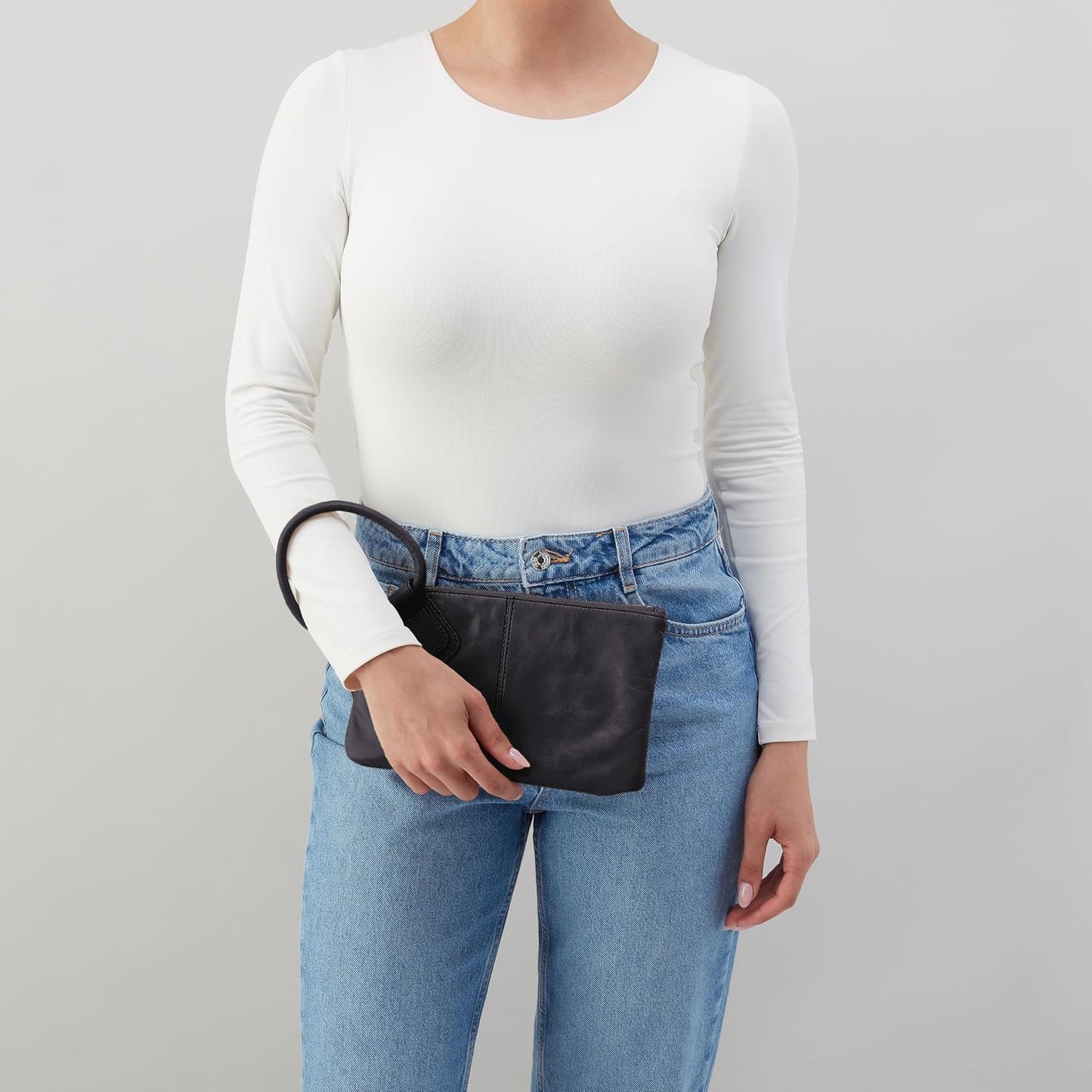 HOBO Bolso de pulsera Sable para mujer | Cuero, correa de pulsera,...