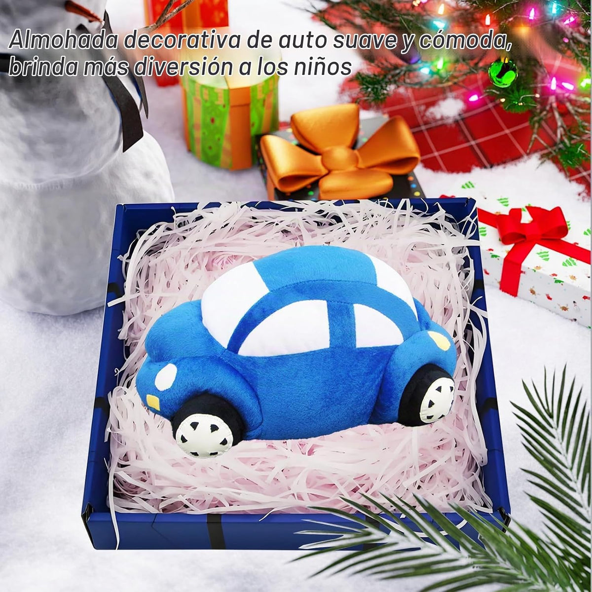 XiRiDa Almohada rellena de felpa para coche, juguete en forma de co...
