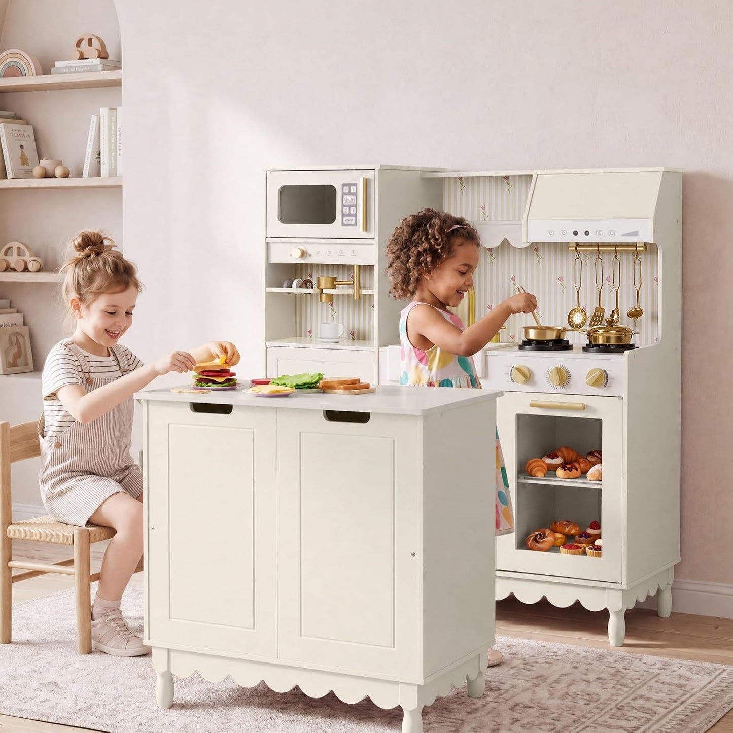 Best Choice Products Juego de cocina para niños y niños pequeños, j...