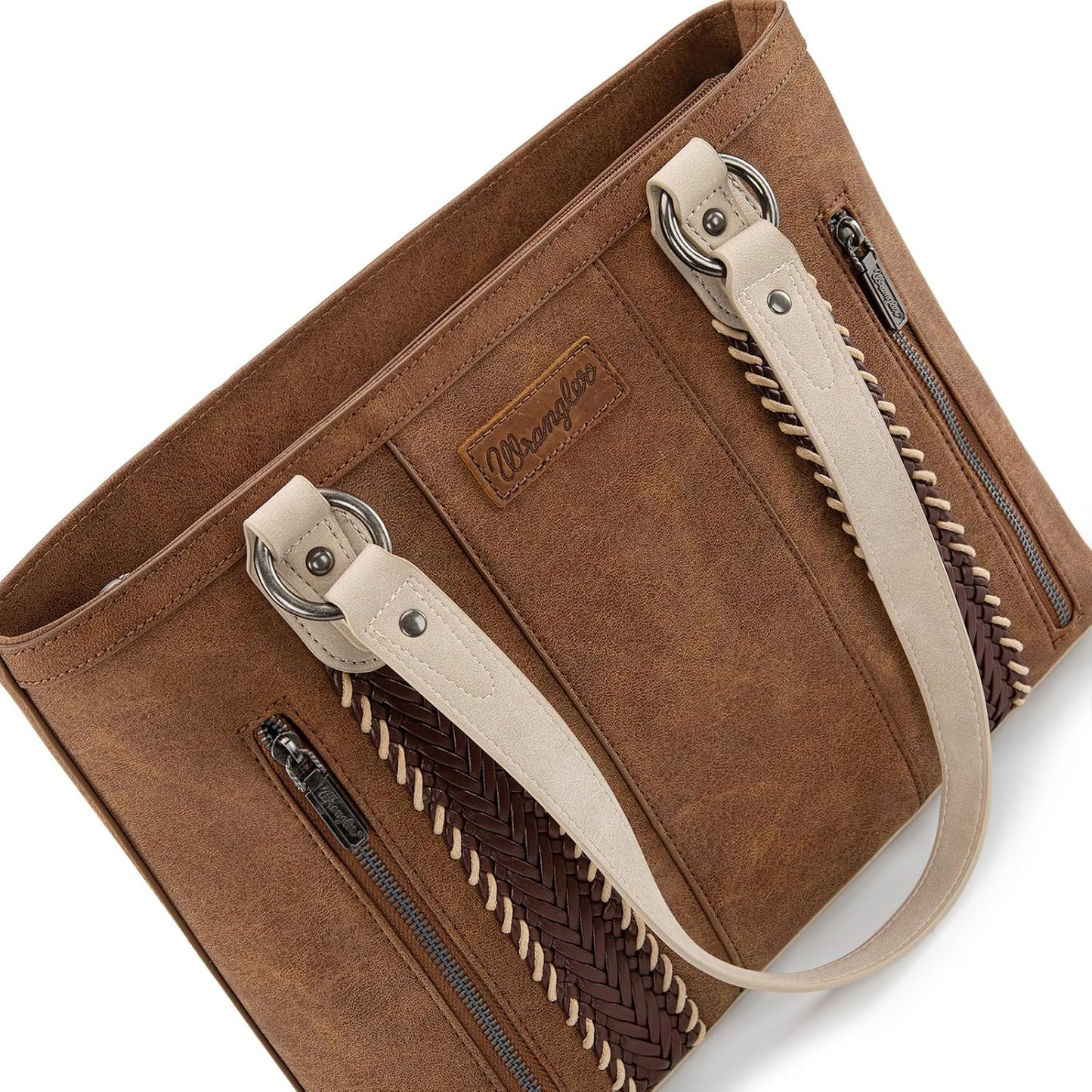 Montana West Wrangler Bolso de mano para mujer con múltiples bolsil...