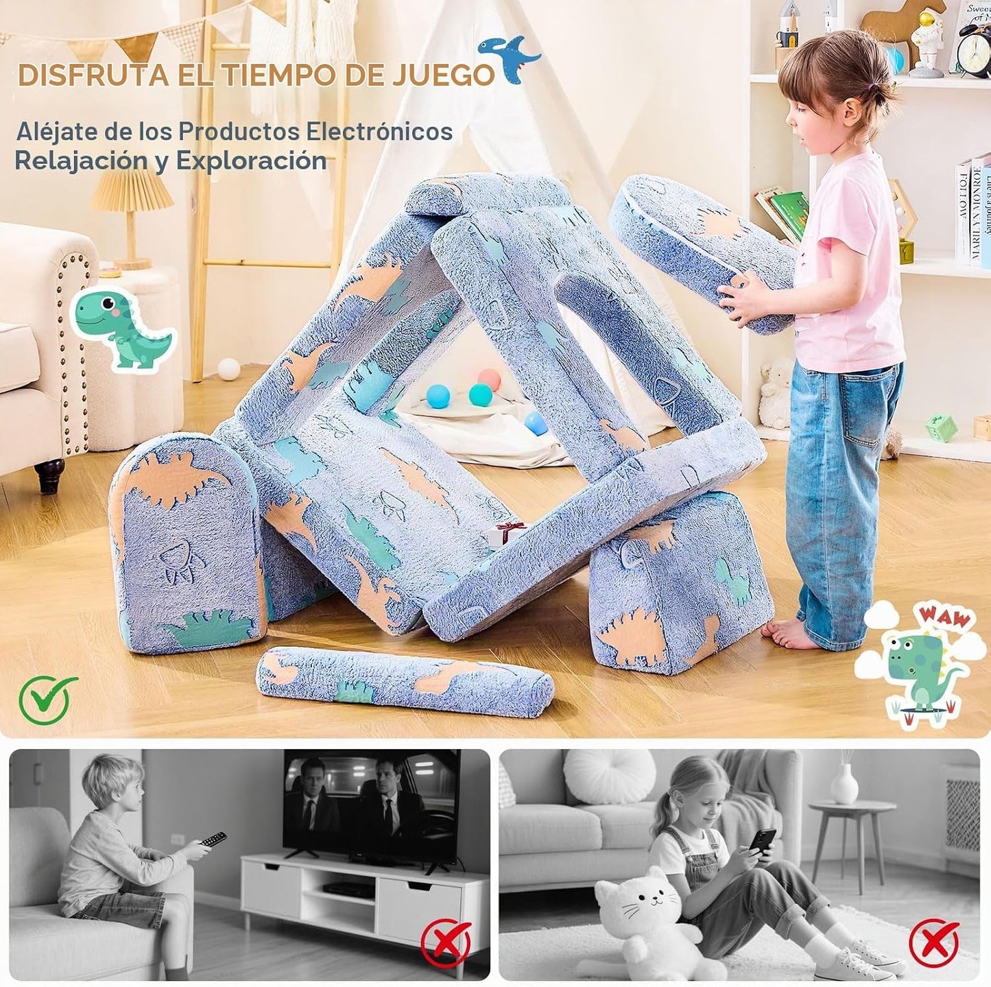 IFNOW Sofá de juego modular para niños, sofá para niños pequeños, s...
