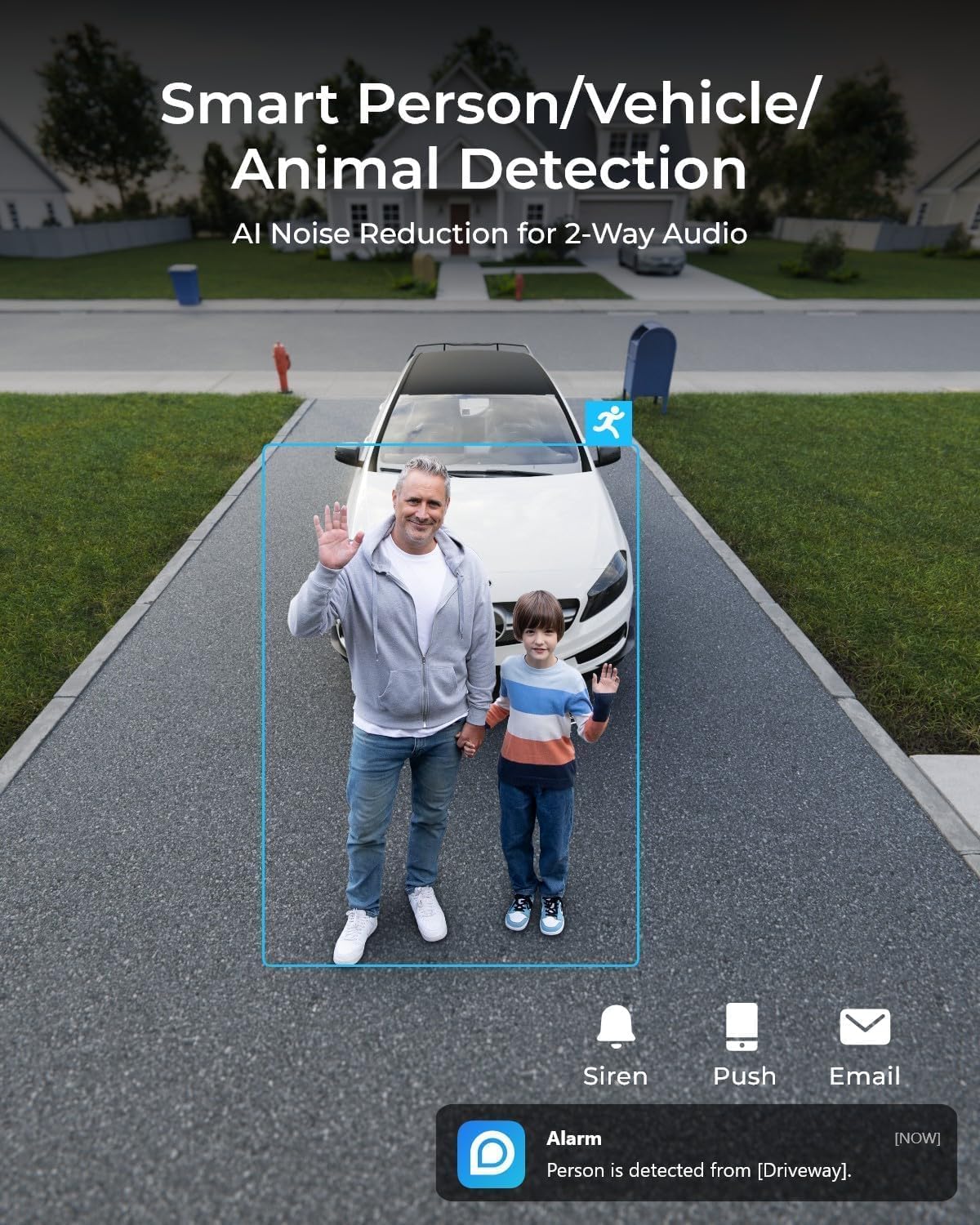 REOLINK Duo 3 PoE 16MP UHD Cámara de Seguridad PoE de Doble Lente c...