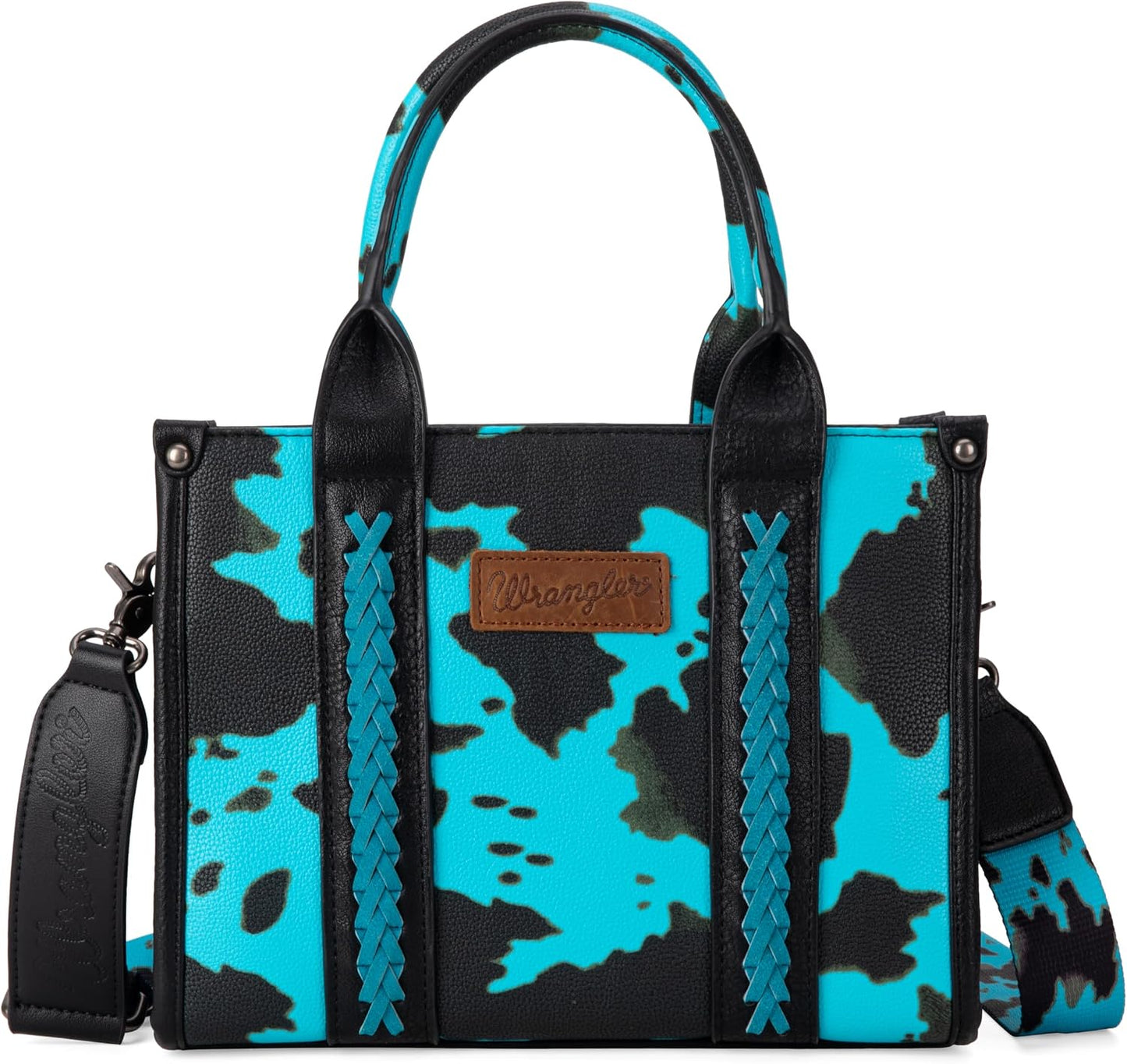 Wrangler - Bolso de mano con estampado de vaca para mujer, diseño v...