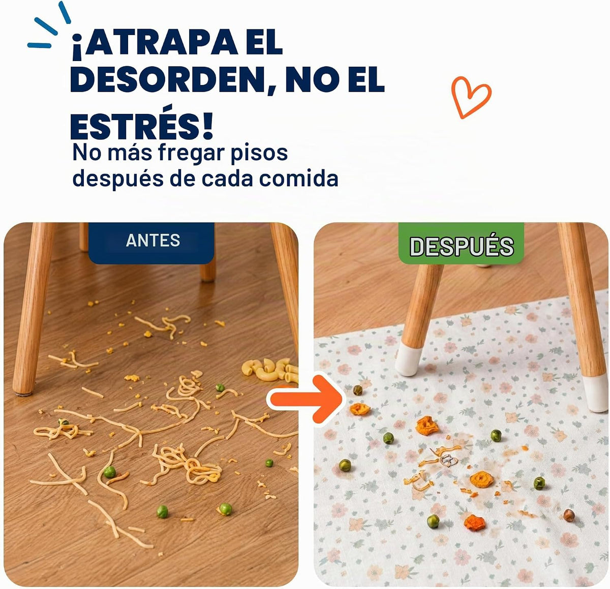 Paquete de 60 alfombrillas desechables para salpicaduras de Eli wit...