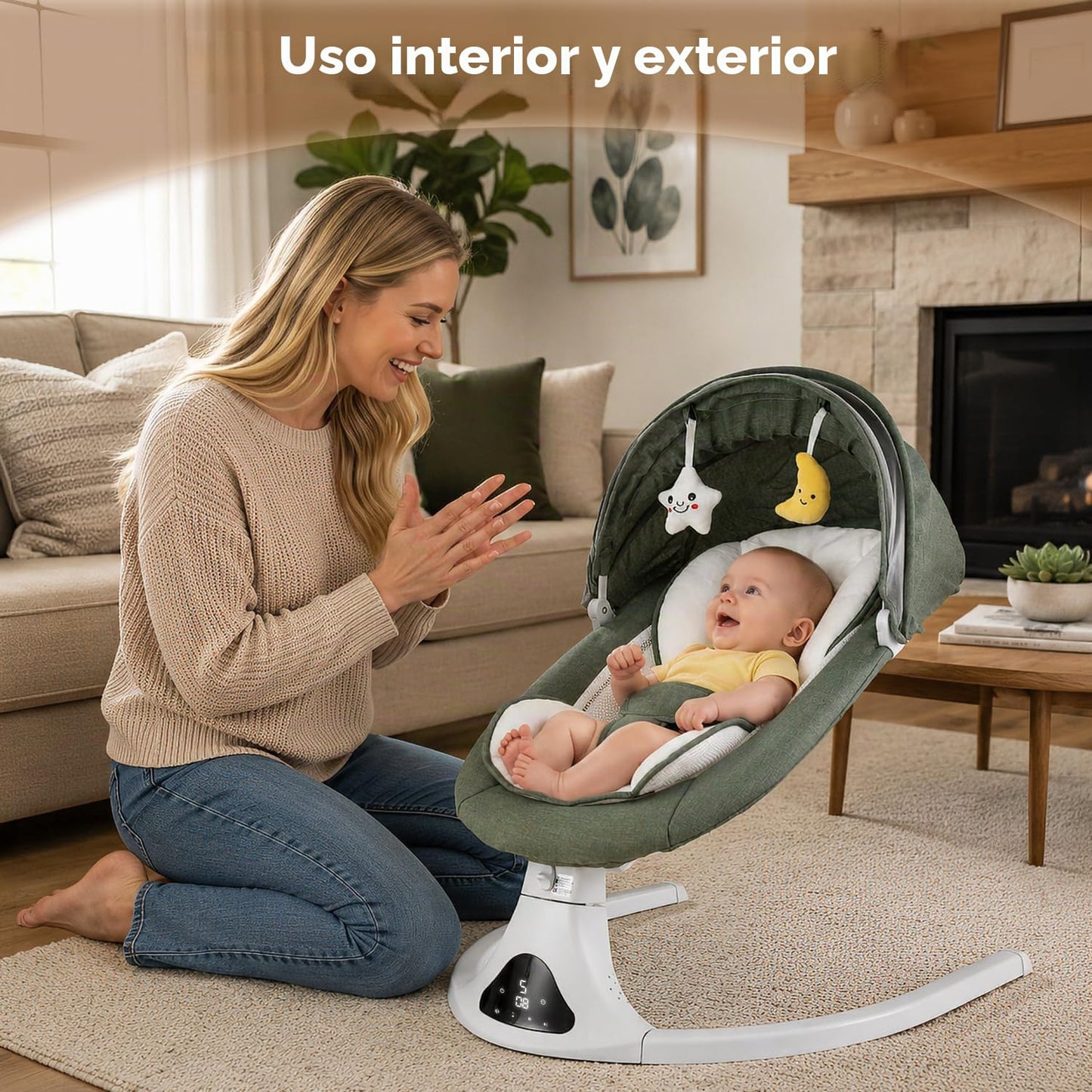 Columpio para bebés y niños pequeños | Columpio portátil para bebés...