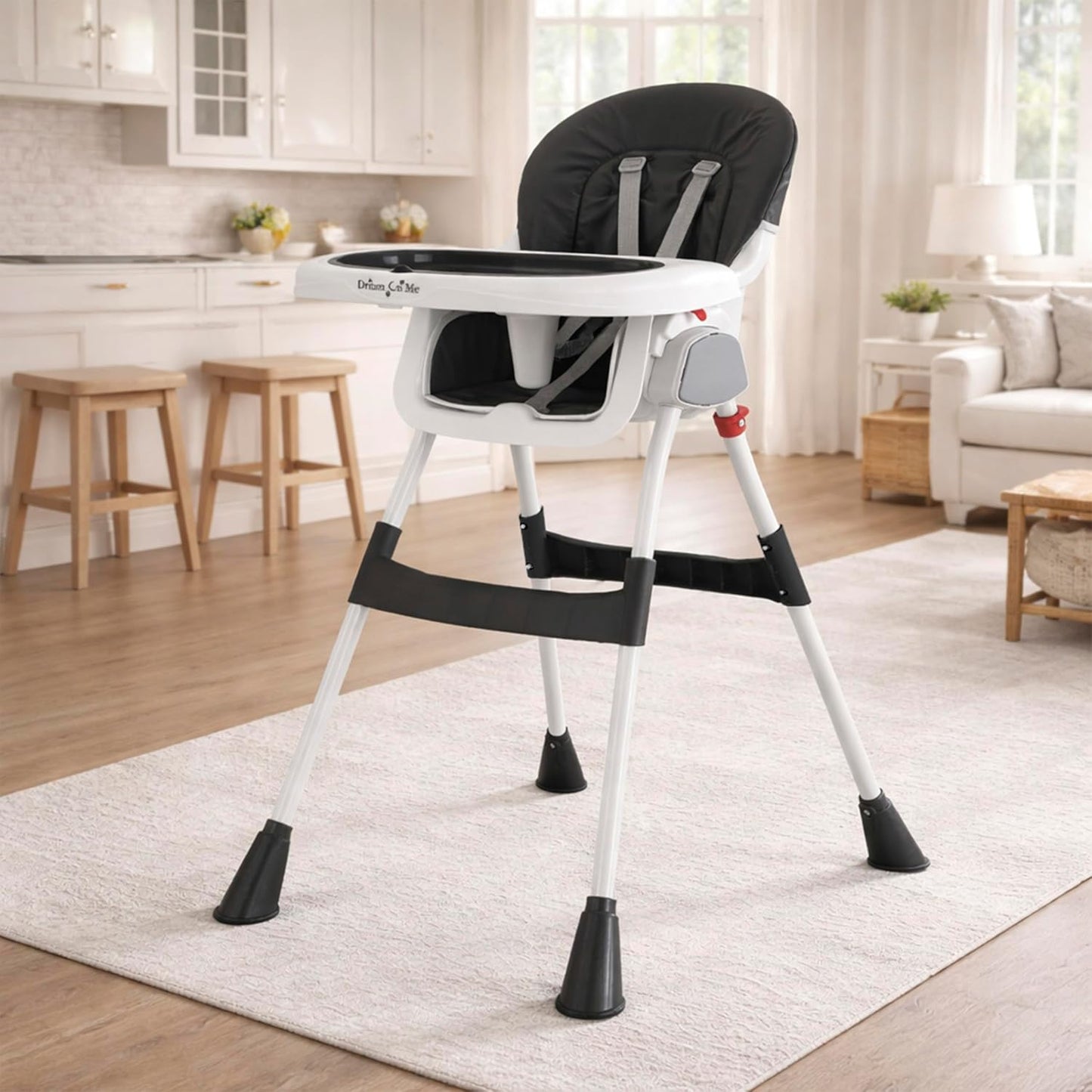 Dream On Me TableTalk - Silla alta convertible 2 en 1, arnés de 5 p...