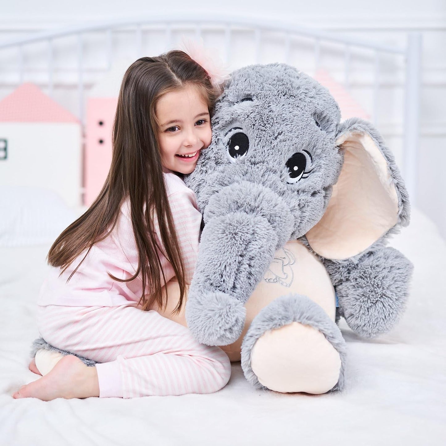 IKASA Animales de Peluche Gigantes de Elefante Juguetes Suaves Rega...