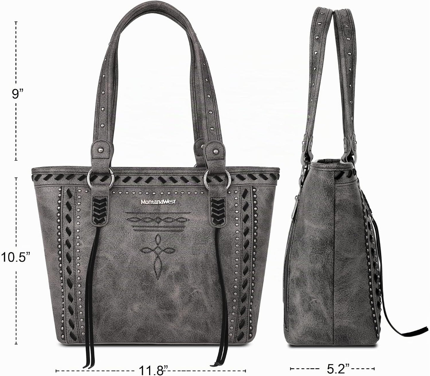 Montana West - Bolso tote de colección espiritual estilo western pa...