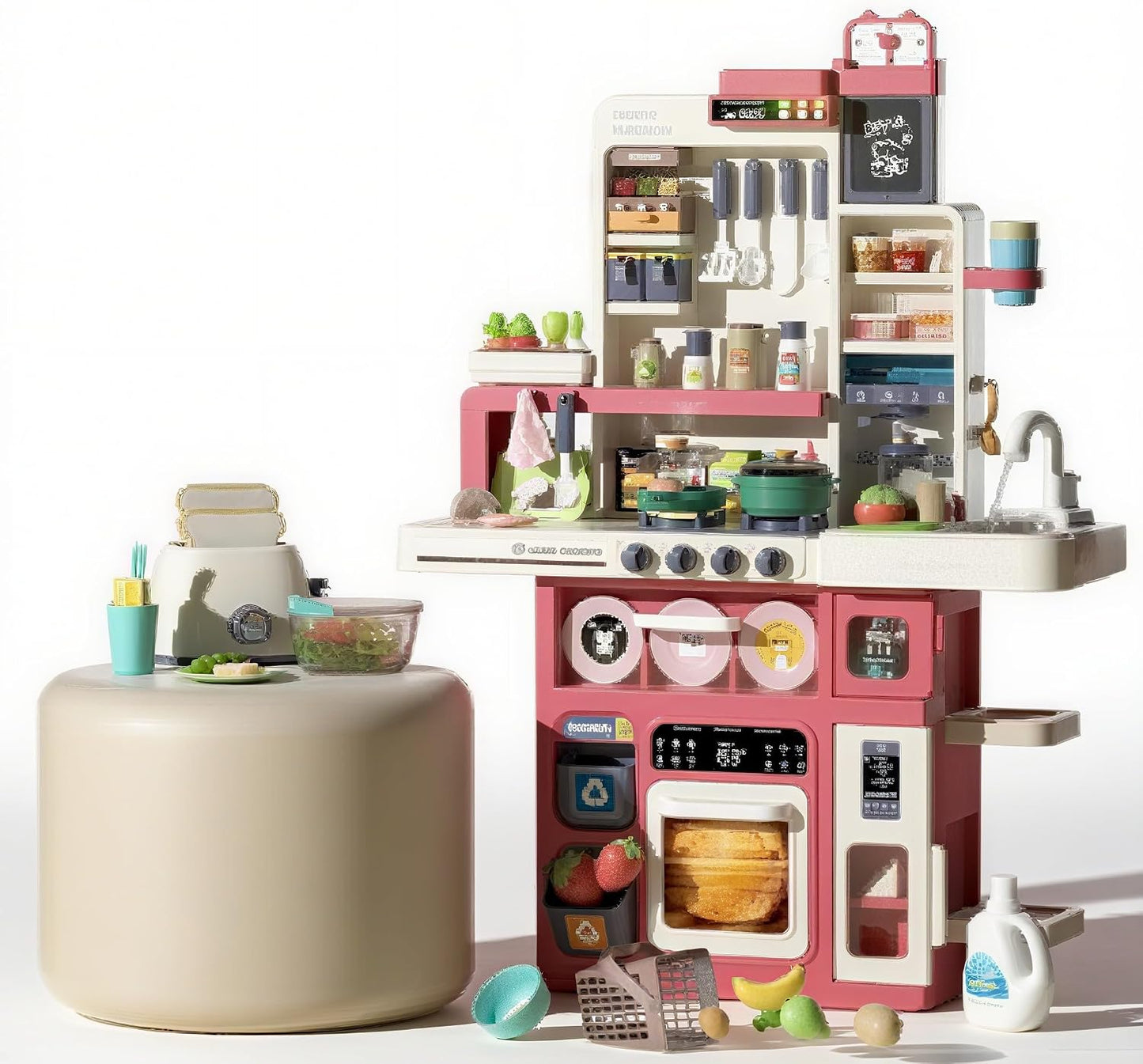 Serena&amp;Jewel Juego de cocina con 63 piezas, juego de accesorios...
