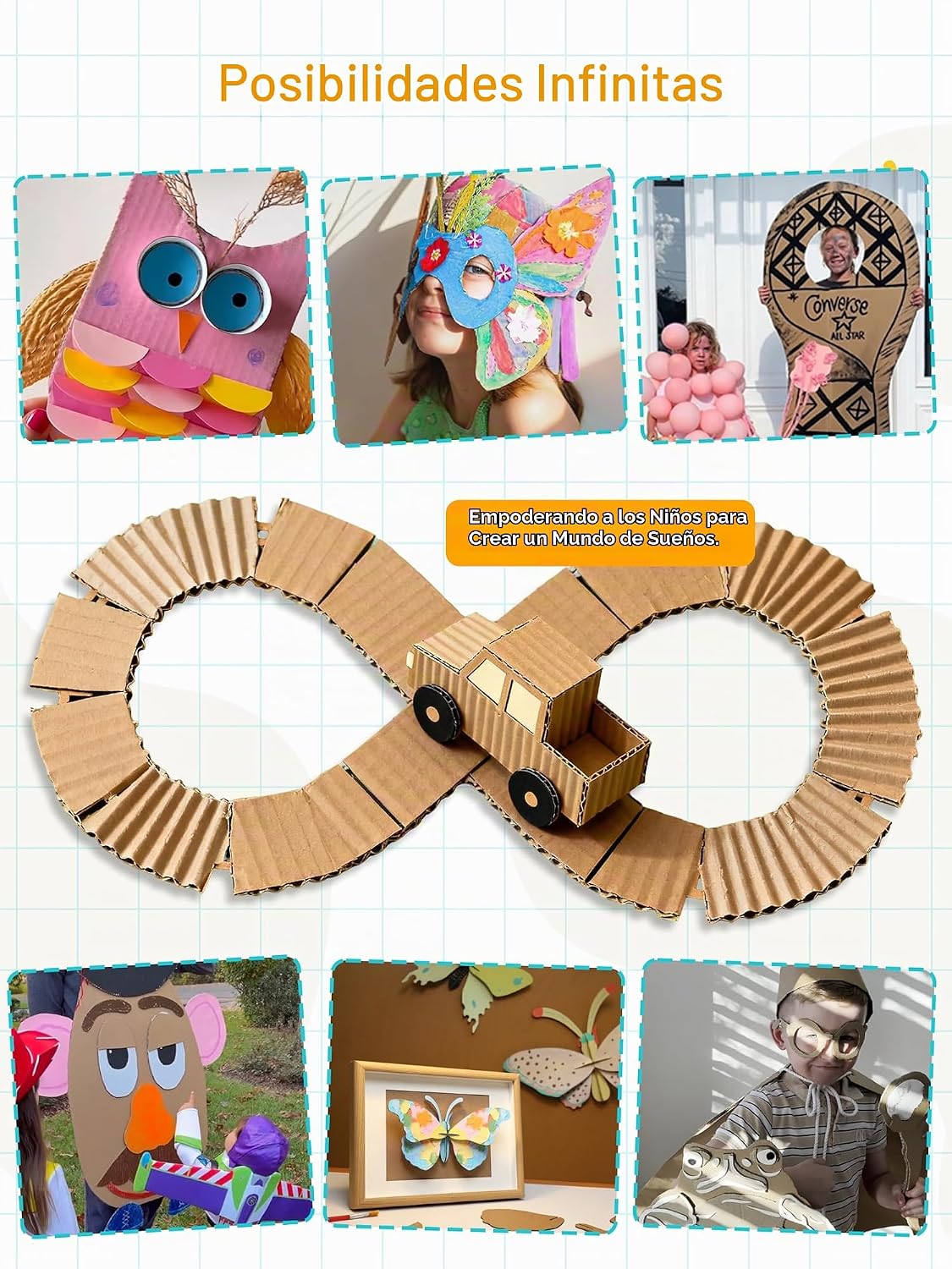 BEAVERBOT Cortador de cartón para niños, kit de herramientas de con...