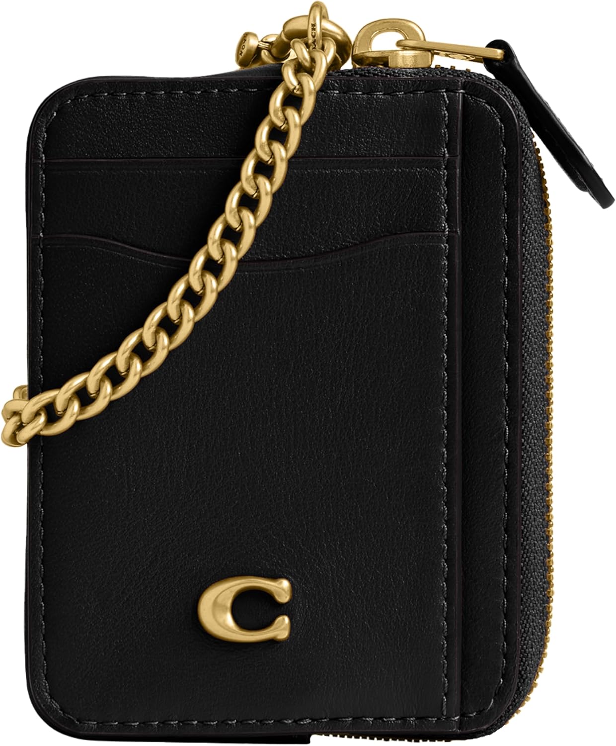 Coach Estuche para tarjetas de cadena esencial para mujer