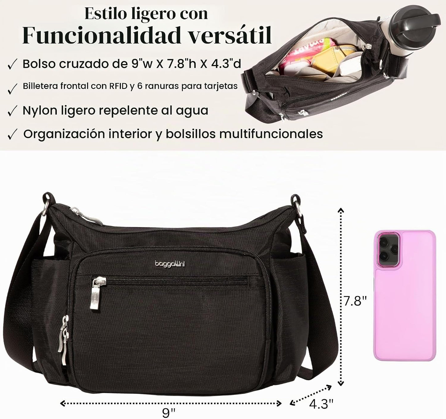 Baggallini Crosstown Hobo Crossbody