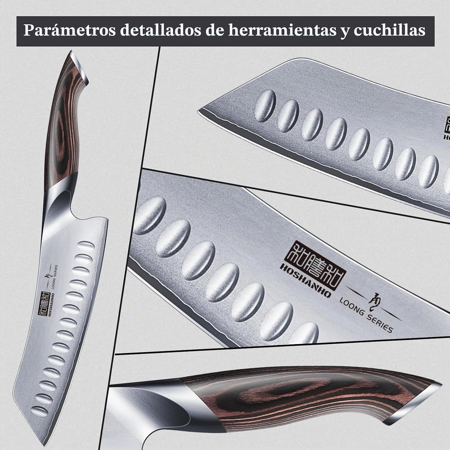HOSHANHO - Cuchillo de chef japonés de 7 pulgadas, cuchillo de coci...