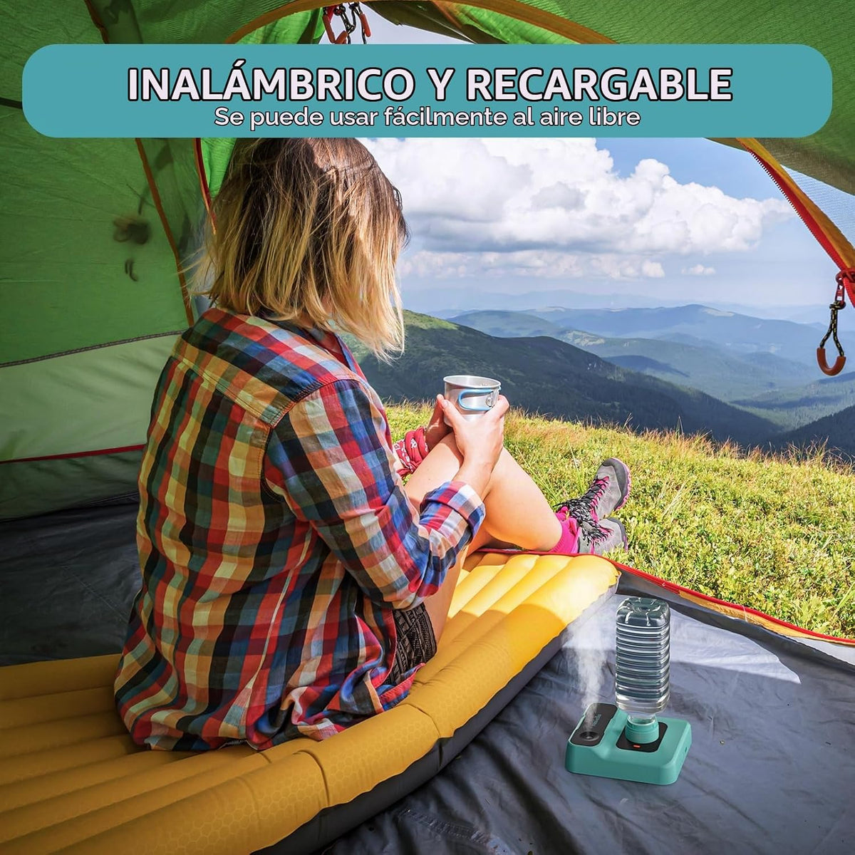 HOMDIS Humidificador de viaje, pequeño humidificador portátil para...