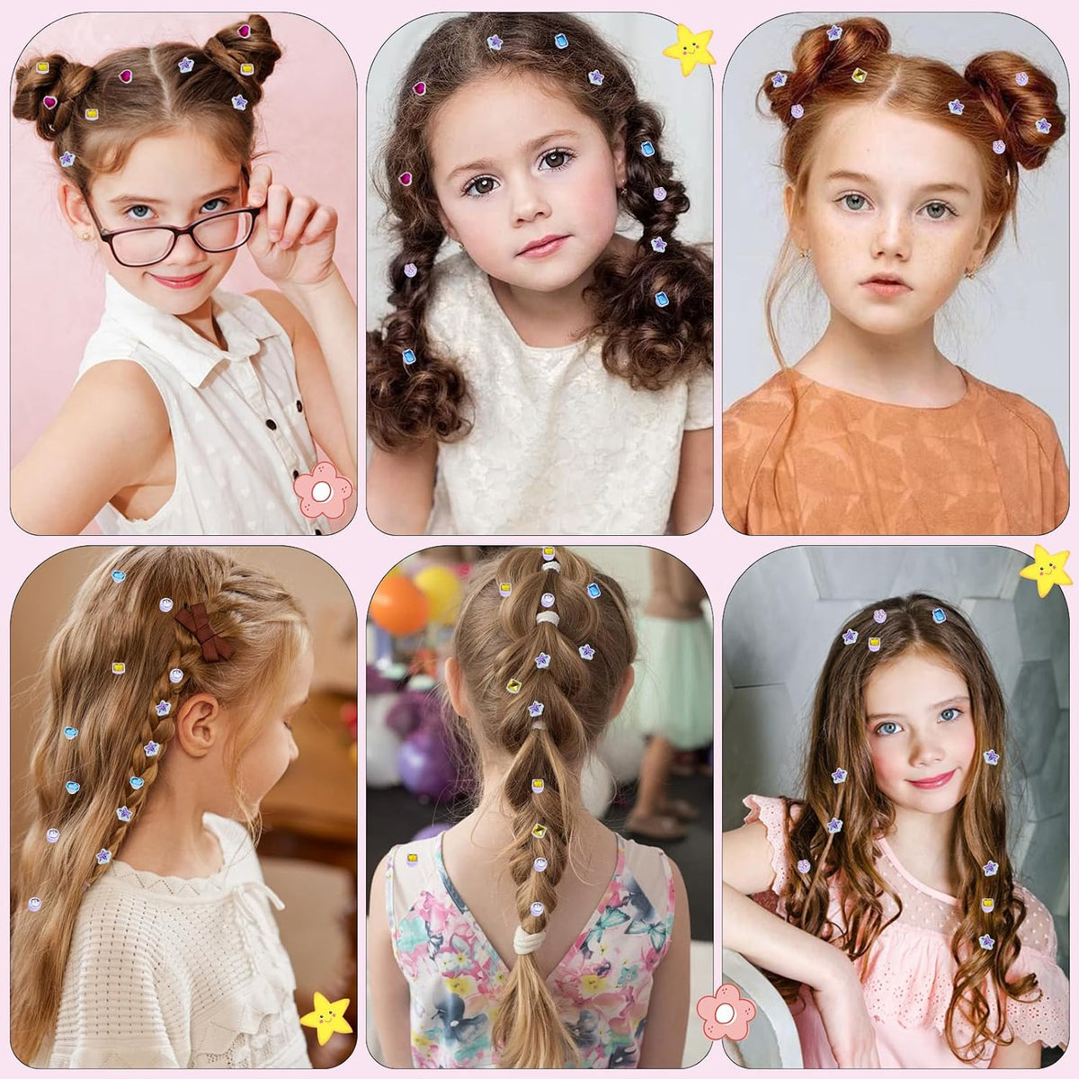 kidzkube Kit de Sellos de Gemas para el Cabello, Joyas Brillantes p...