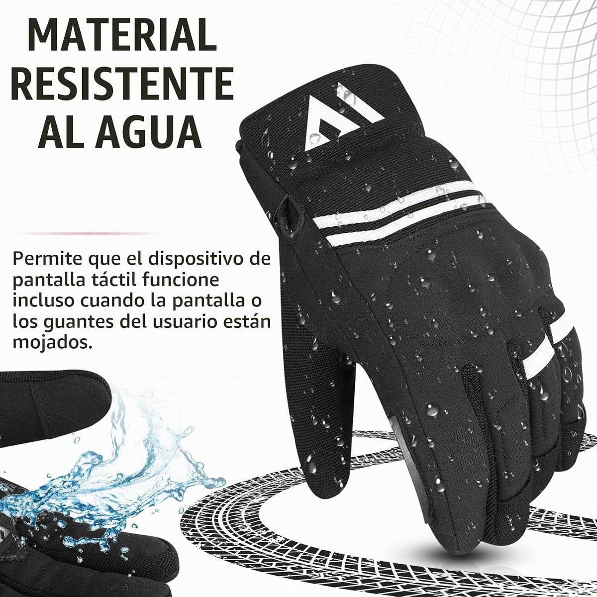 WFX Guantes de motocicleta de alta calidad, resistentes al viento,...