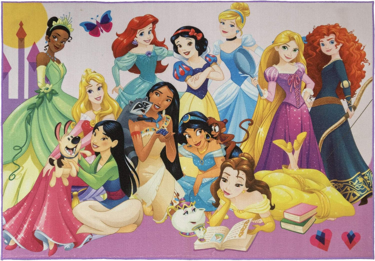 Gertmenian Disney Princesses 21275 - Alfombra interior de 4 x 6 pie...