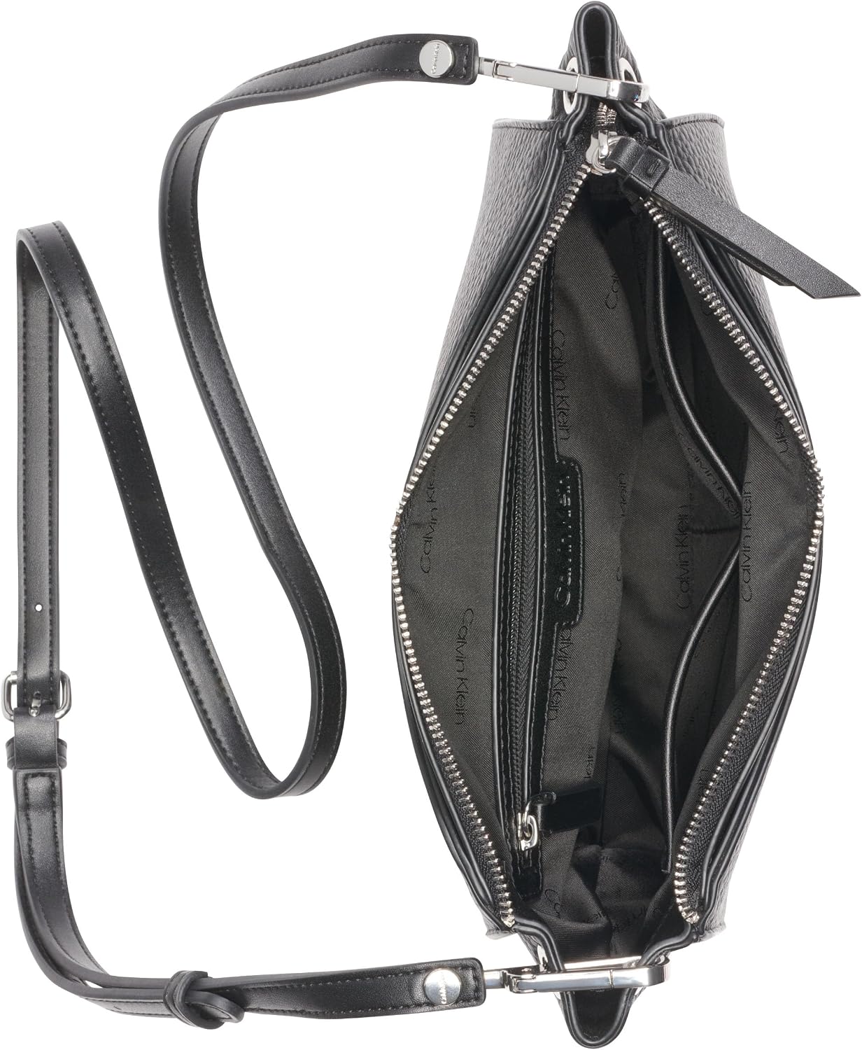 Calvin Klein Bandolera con cremallera superior Garnet para mujer