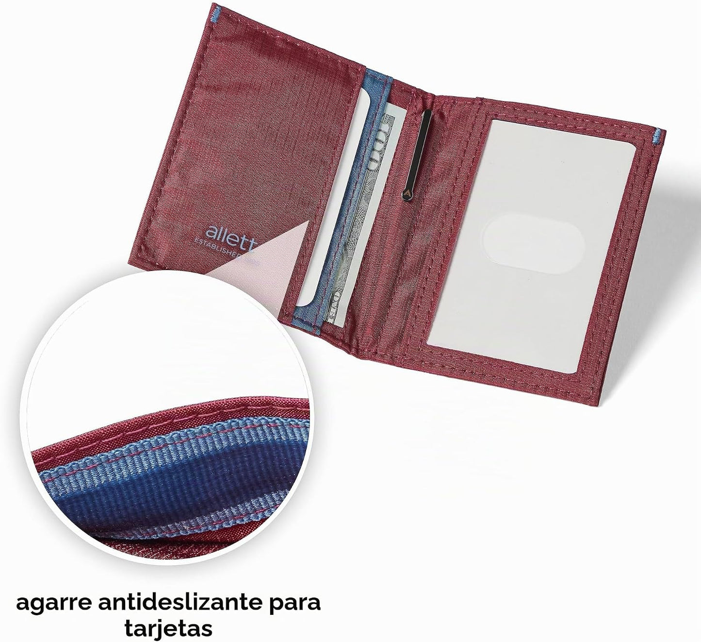 Allett Cartera Híbrida para Tarjetas | Cuero, Bloqueo RFID, Diseño...