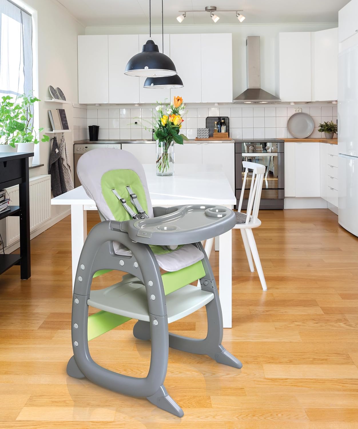 Envee II - Silla alta para bebé con mesa de juego para niños pequeñ...