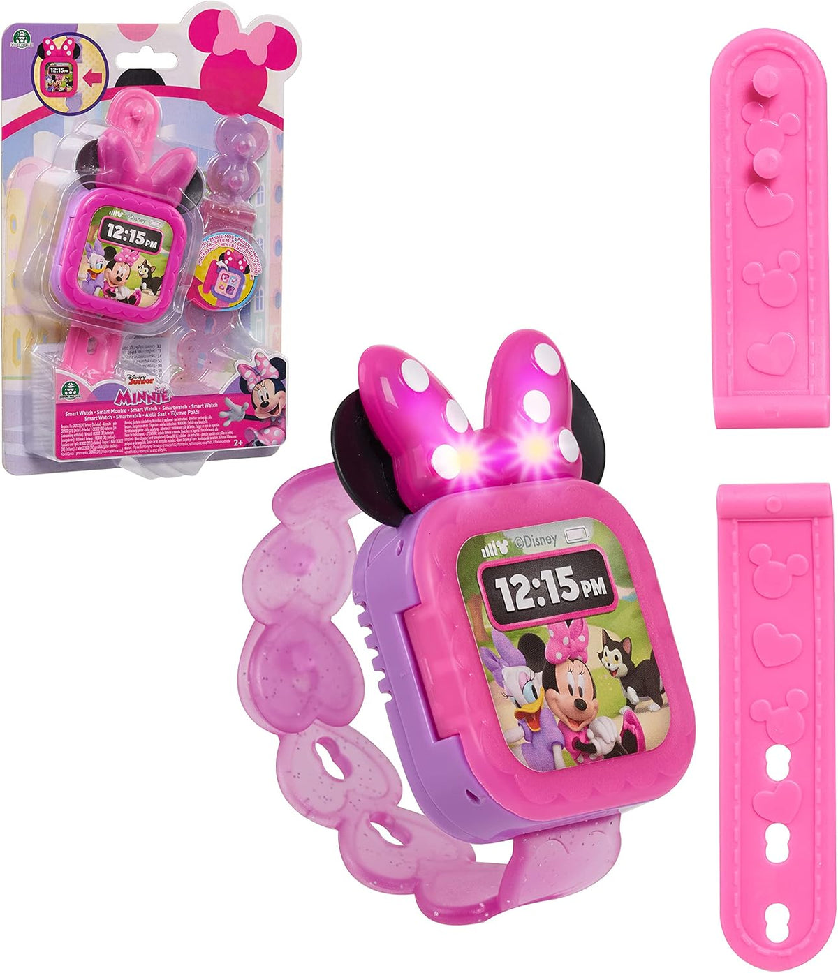 Disney Junior Minnie Mouse Play Smart Watch con luces y sonidos, 3...