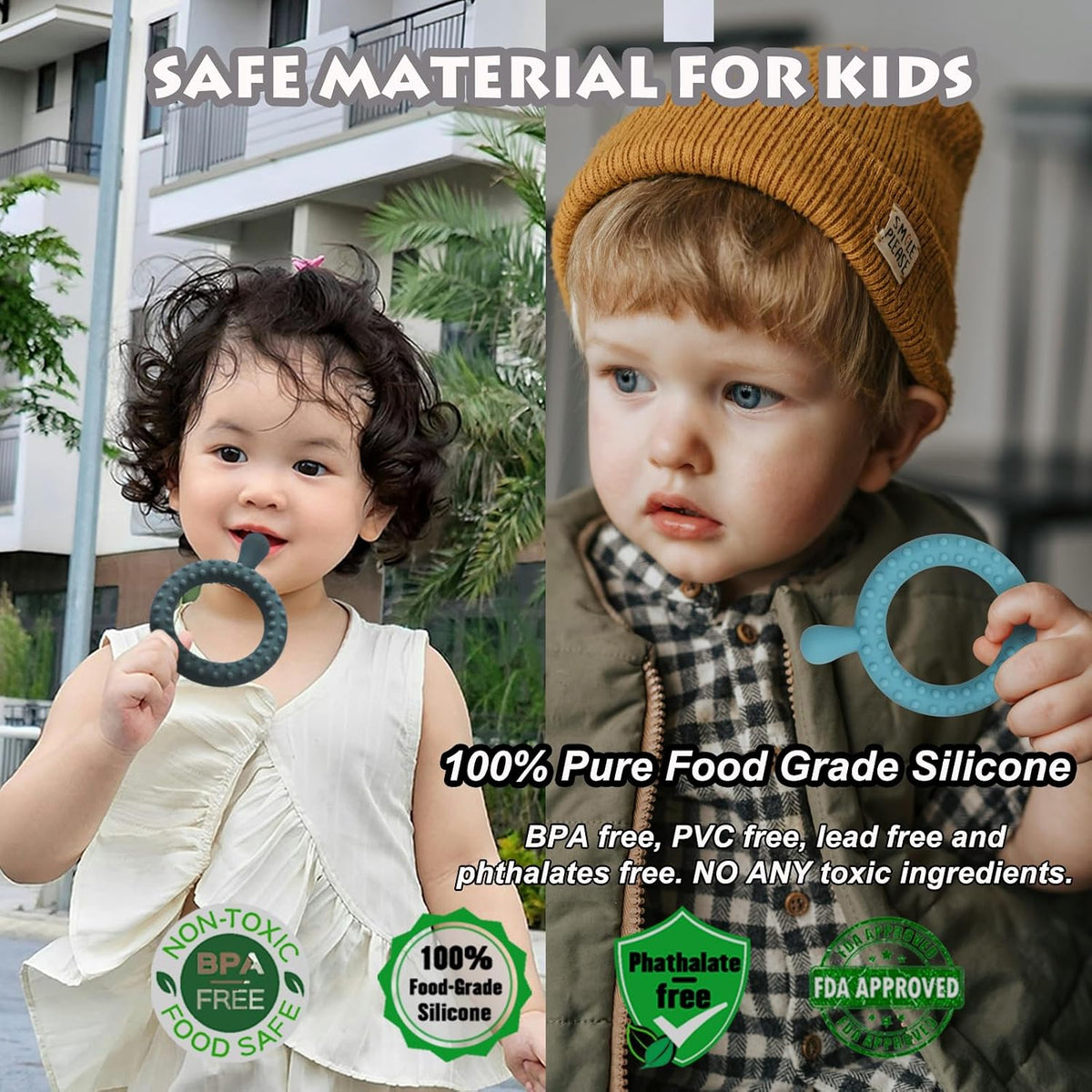 Flyaway Juguetes sensoriales masticables para niños autistas, paque...