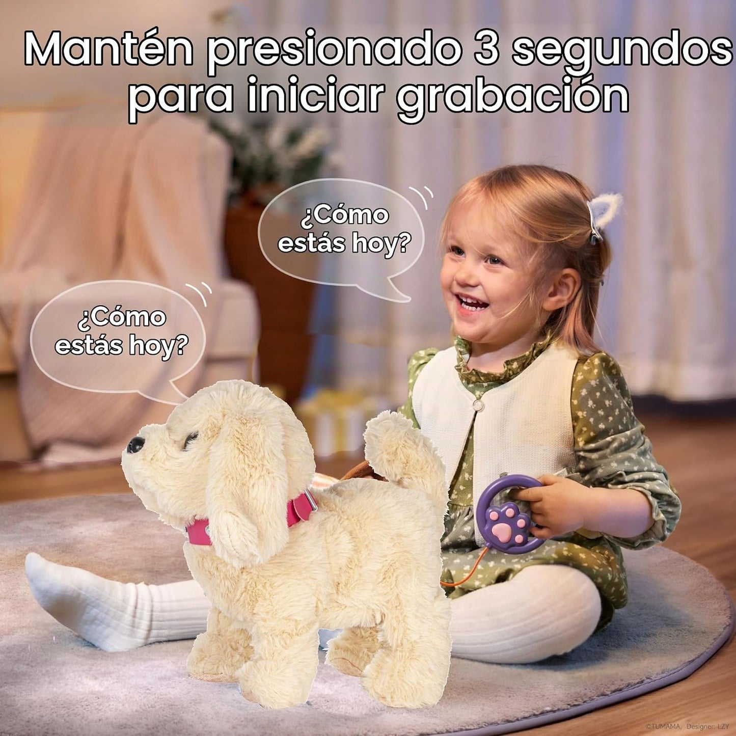 fash n kolor Cachorro Electrónico de Peluche Perro Caminante que La...