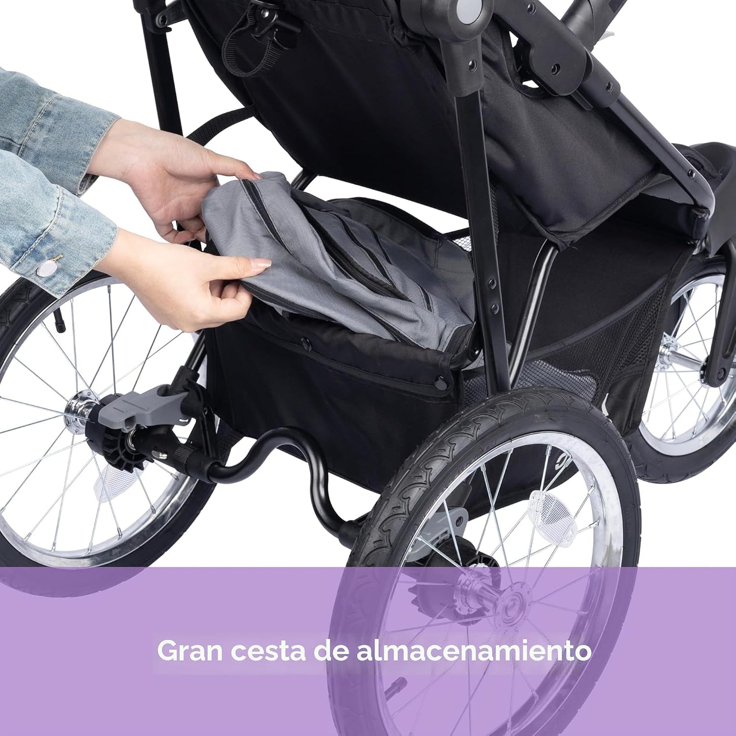 Sistema de viaje para corredores Baby Trend Journey, Negro Estelar