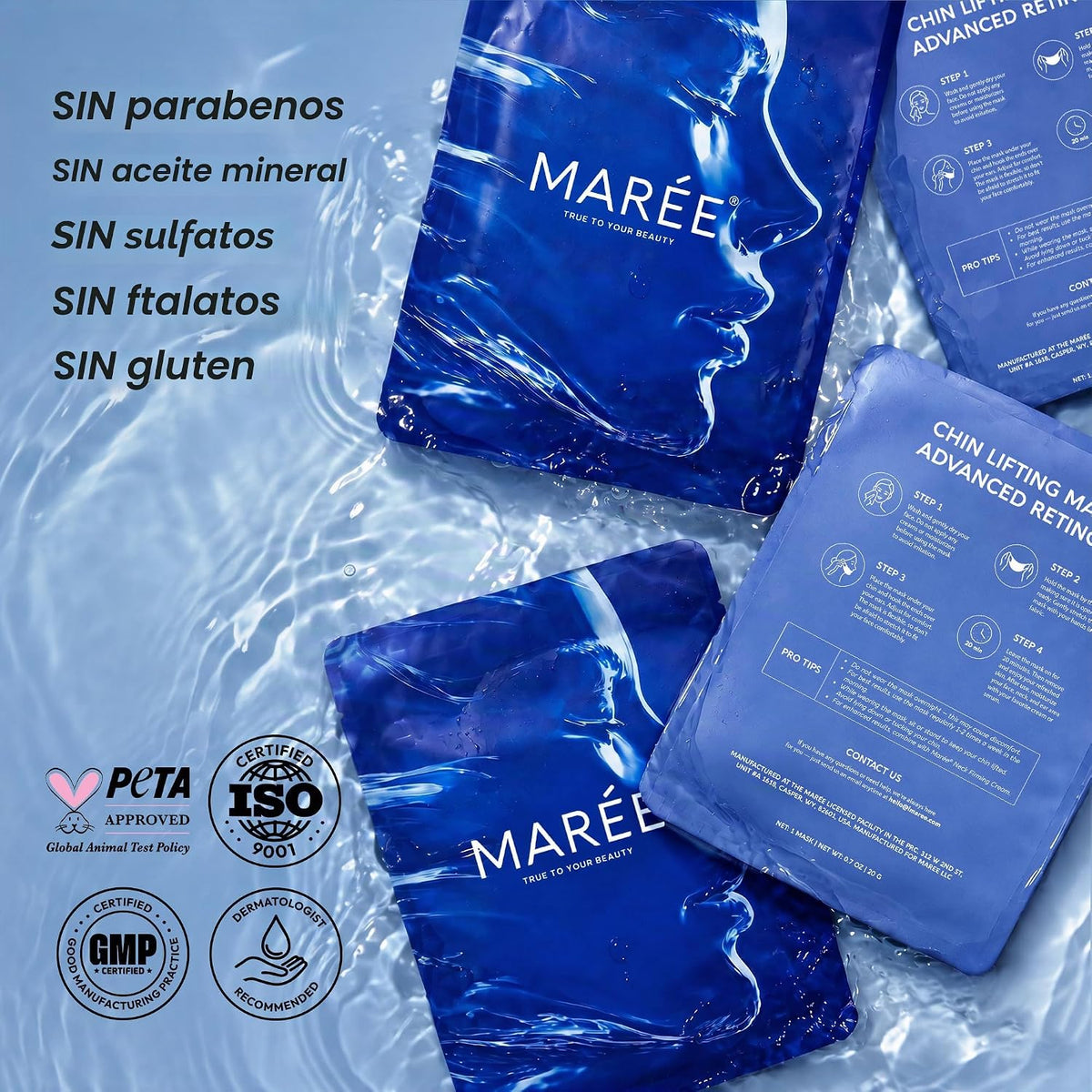MAREE V Line - Máscara de elevación para barbilla, máscara avanzada...