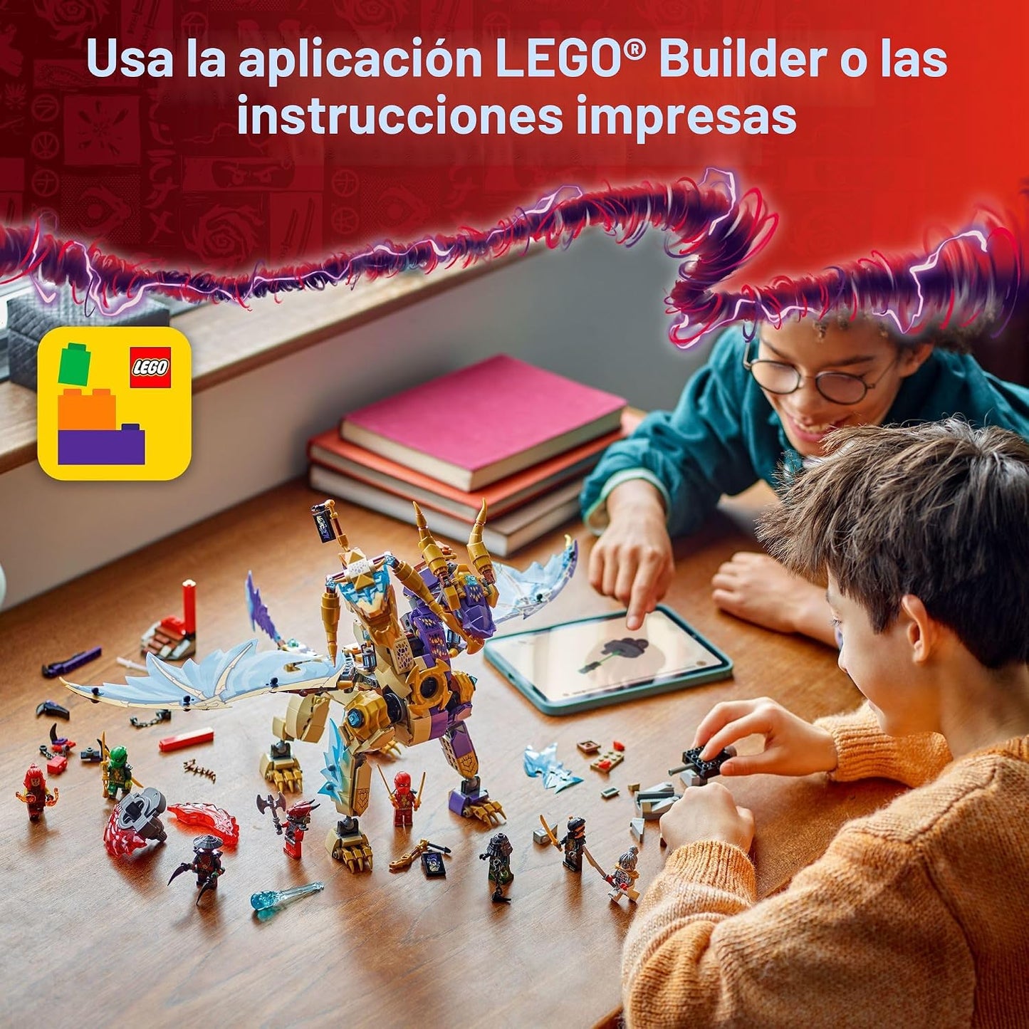 LEGO NINJAGO Dragón de Arco del Enfoque Set de Batalla - Juguete pa...