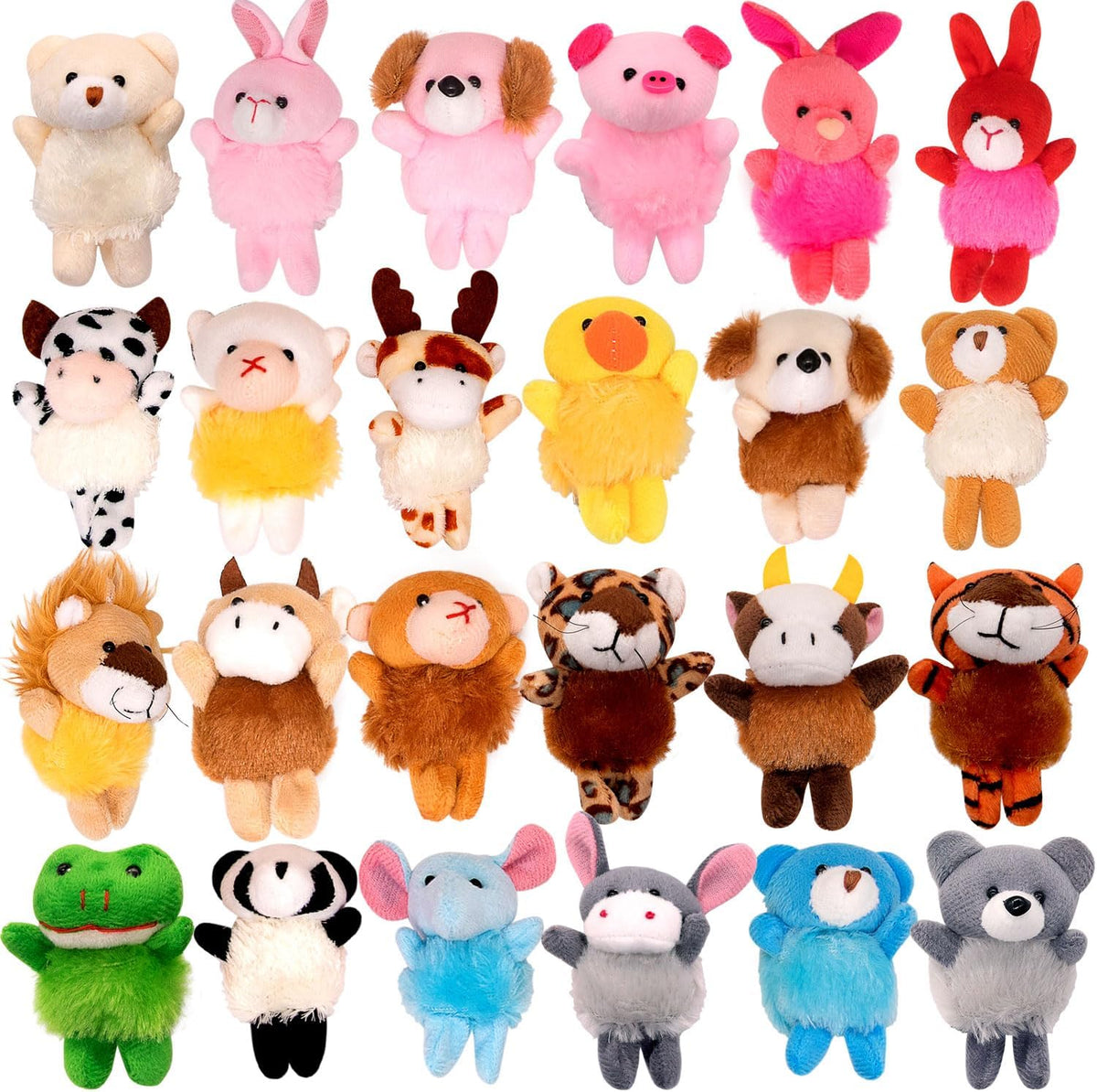 JoyRapt Paquete de 24 animales de peluche pequeños, regalos a grane...
